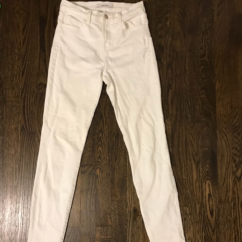 J.Brand white skinny jeans